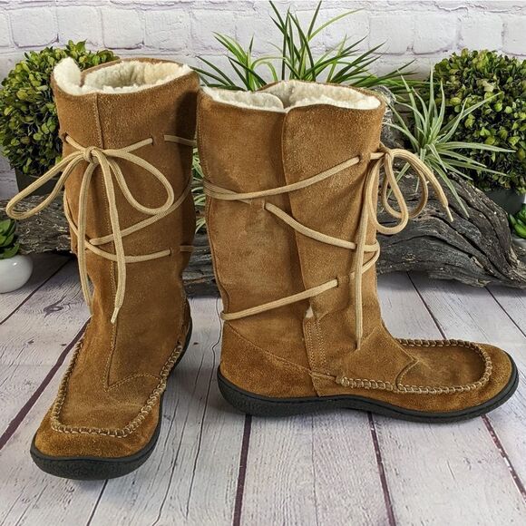 Tsonga Shoes - Tsonga Fleece Lined Leather Moc Style Boots